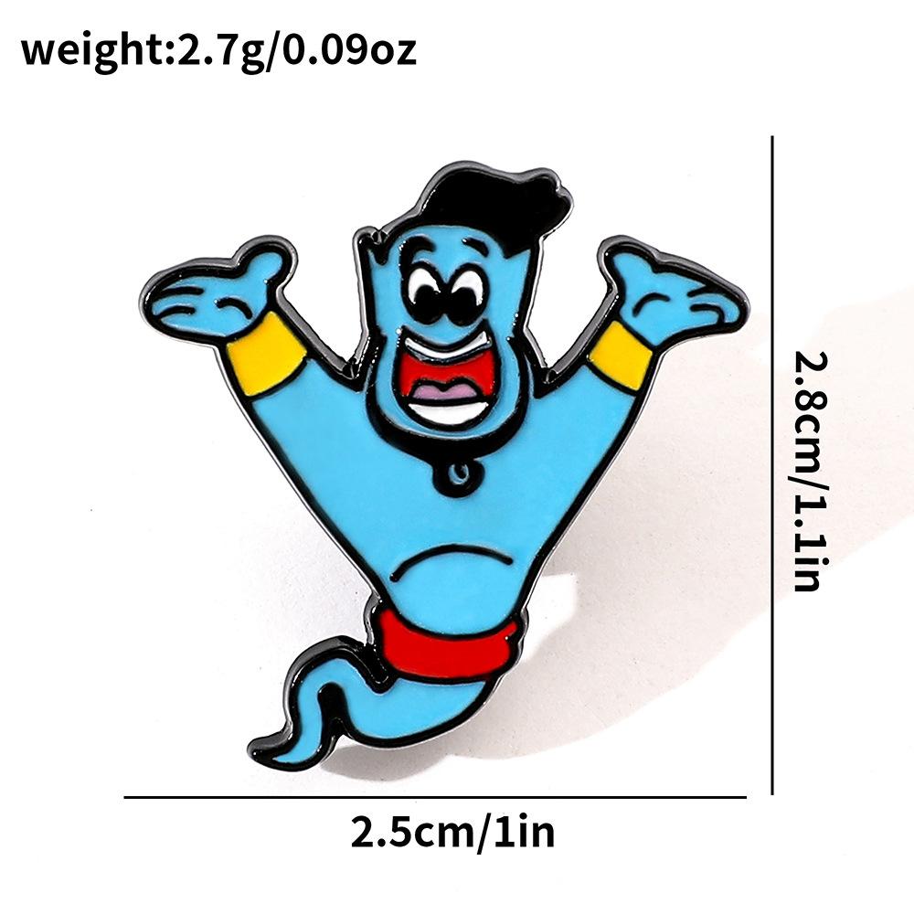 Creative European and American film and television characters Metal badges Snow White Alloy Oil Drip Brooch Pin