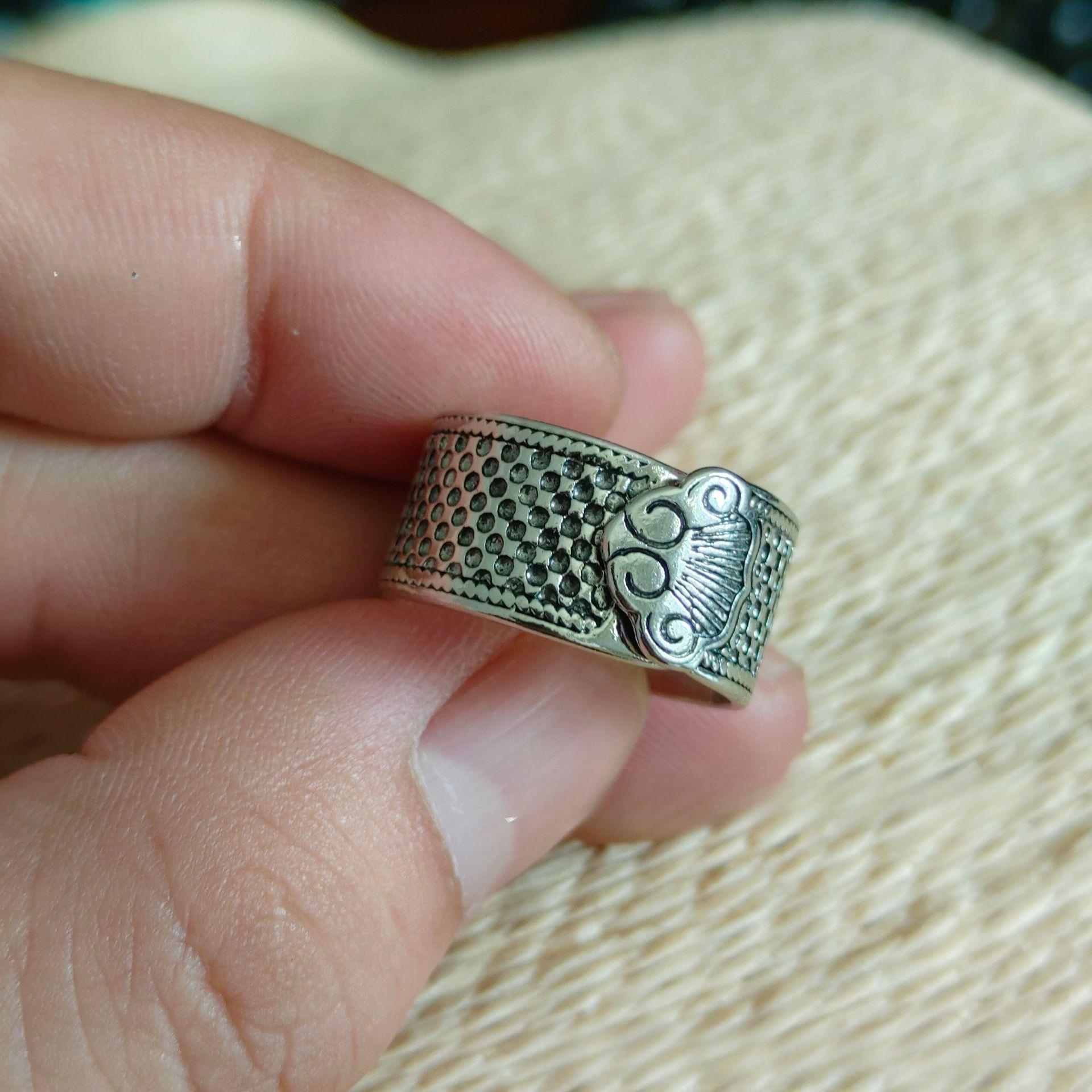 

Открытое ретро кольцо с благоприятным облаком мужское модное кольцо благоприятное и благоприятное кольцо