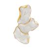 1 Pair Stud Earrings for Women, Enamel Irregular Petal Shape Ear Studs, French Style Ear Pins for Versatile Gift Jewelry
