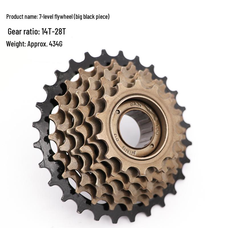 6/7/8-Speed Mountain Bike Freewheel: 13-28T Gears, 21/18/24-Speed Transmission Cycling Accessory