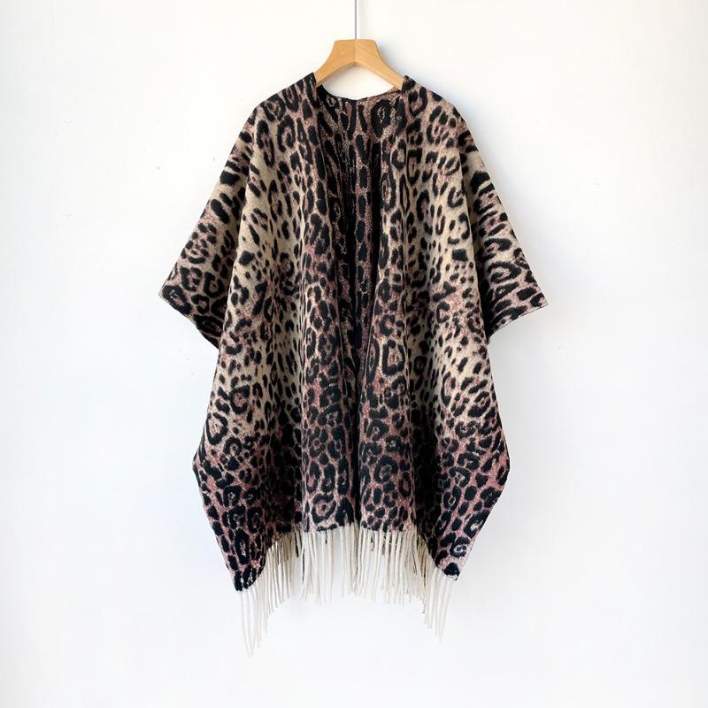 

Ink tassel shawl women s autumn and winter new fashion versatile retro travel warm cape cape 178*114cm