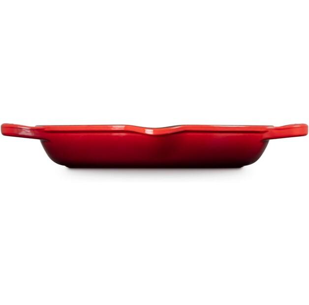 Сковорода гриль Le Creuset из чугуна высокая круглая 25 см вишнево-красная (20208250600422)