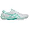 ASICS GEL ROCKET 12 Artificial Leather Comfortable Support Volleyball Shoes Unisex White Green 1073A080-104