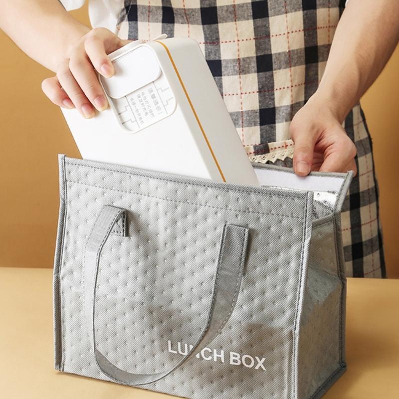 Practical Lunch Box 3200mAh Food Box Self Warming Food Storage Box 304Stainless Steel Texture for Various Setting
