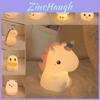 Unicorn Cat Dinosaur Silicone Night Light Rechargeable Color Changing Mood Lamp For Children