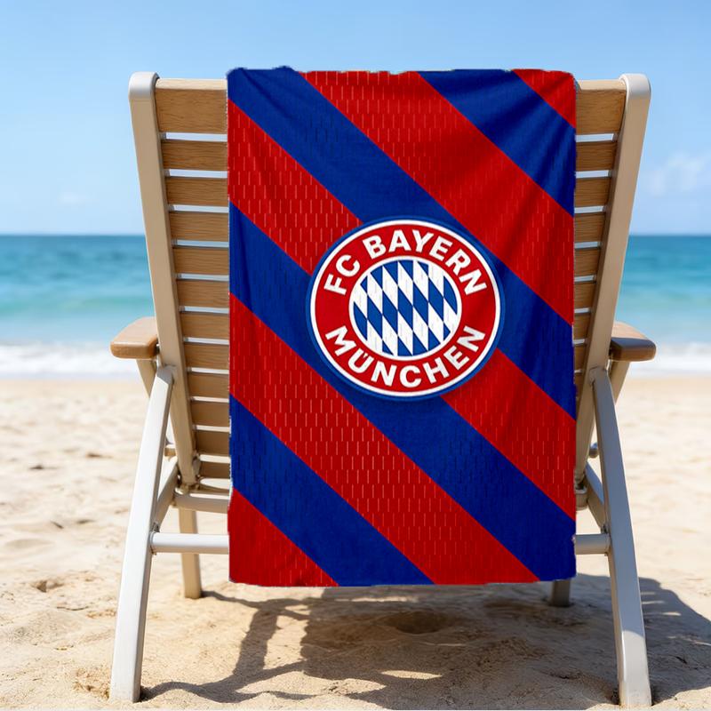 Ultra-Soft Beach Towel with Bayern Munich Theme,Ideal for Pool - Camping, Diving - Perfect Travel Essential, Vibrant Beach Towel.