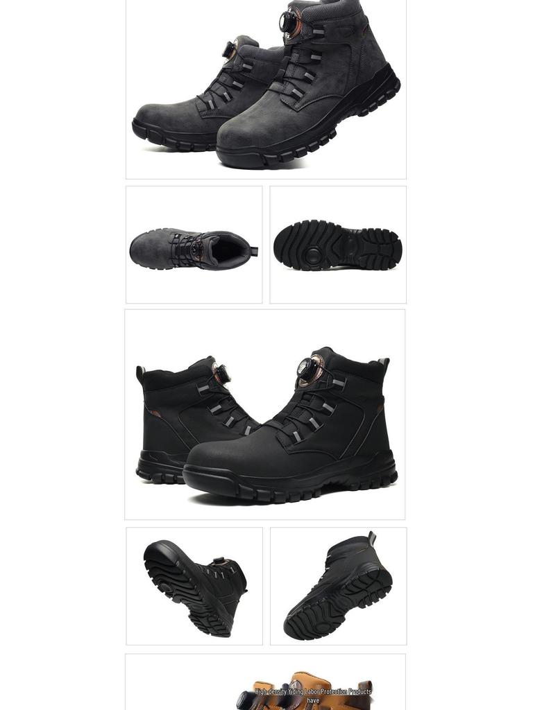 All-Season Anti-Smash & Puncture-Resistant Comfort Safety Shoes for Labor Protection