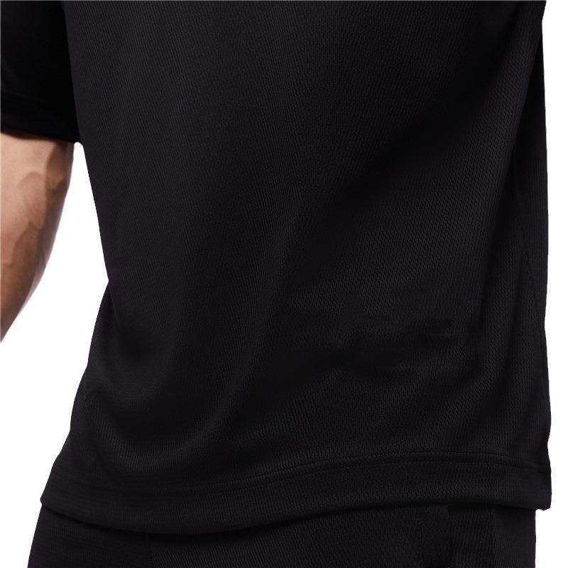 Men's Plus Size Mesh Breathable Oversized Drop Shoulder Fitness T-Shirt