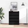 Drawer Chest Black 60 x 41 x 76 cm Engineered Wood