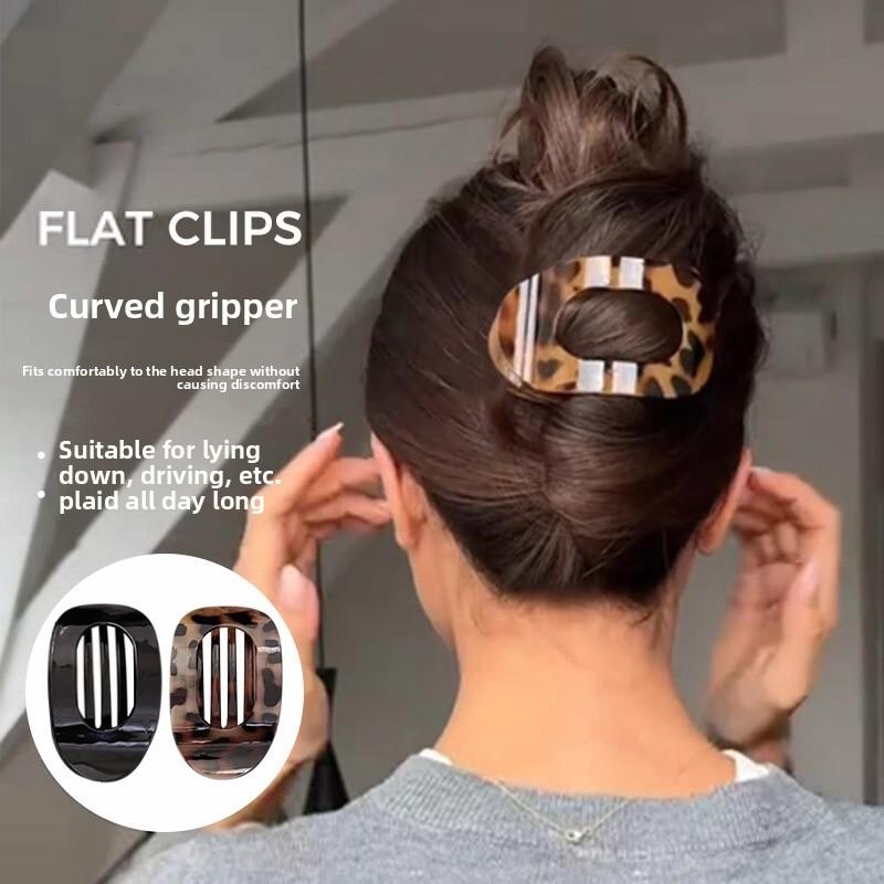 The Arc-shaped Abalone Hair Clamp Is A Flat Plate At The Back of The Head and Does Not Hurt The Head In A Straight Line