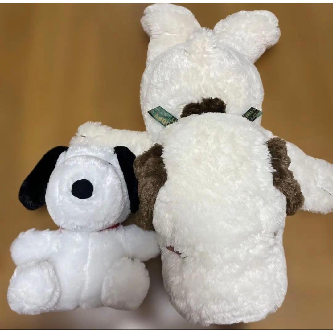 Snoopy stuffed toy set of 2, large 70cm, with gimmick