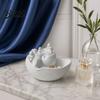 Blue Dome Ring Holder Santorinistyle Catchall Bowl Catch All Tray Organizer Greek Island Organizer Desktop Decor Shell Small Accessory Storage for