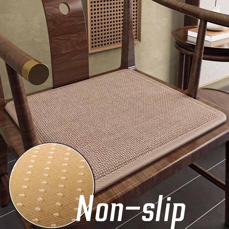 Breathable Linen Chair Seat Cushion Non-Slip Thick Memory Sponge Padded Pad Comfortable Square Chair Cushion For Dining & Office