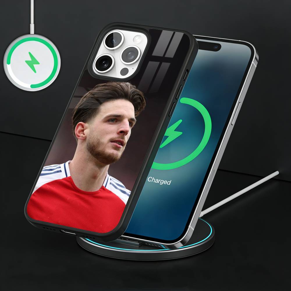 Чехол для телефона Звезды футбола D-Деклан Райс Для iPhone 17, 16, 15, 14, 13 Plus, Pro Max Магнитный Для Magsafe Беспроводная зарядка iPhone11