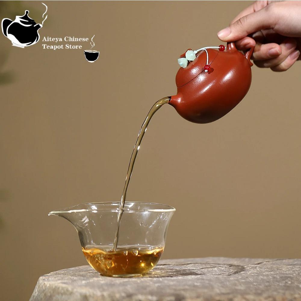 Yixing Purple Clay Teapot, Raw Ore, Small Coal Kiln, Red Clay, Small Eggplant, Melon Pot, Chinese Teapot, Kung Fu Tea Set