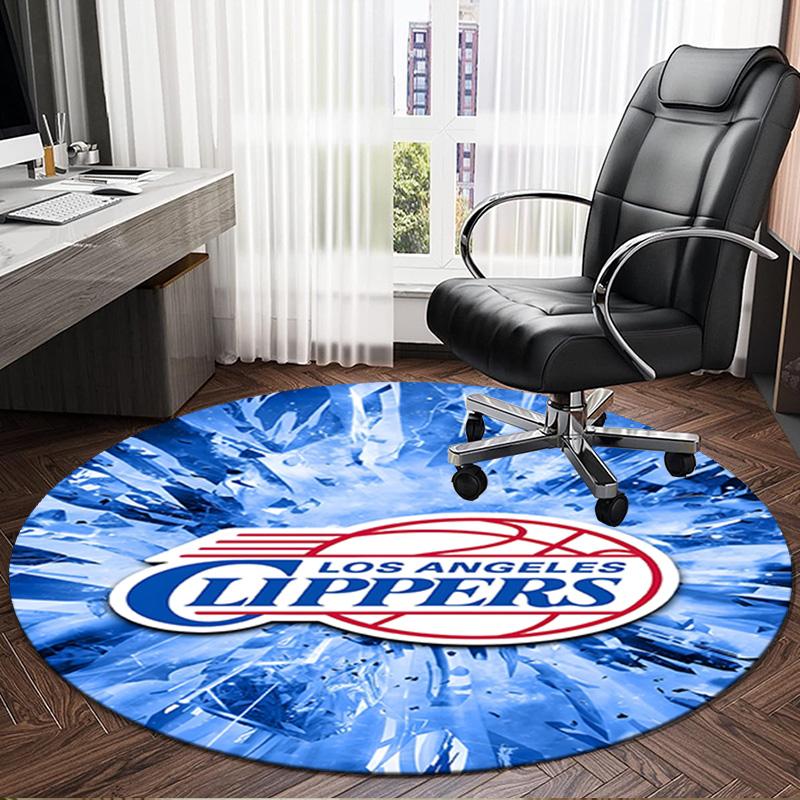 Clippers Ice Round Rug for Livingroom,Bedroom, Palyroom, Chair Rug, Area rug, Circle Carpet, Large Size Fan Christmas gift