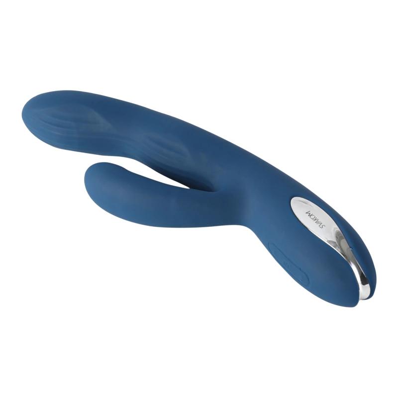 Svakom - Aylin Powerful Pulsating Vibrator With Two Heads Dark Blue