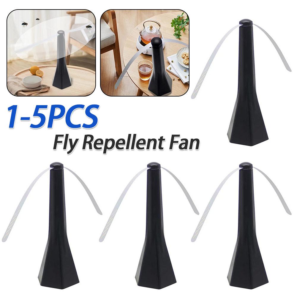 1-5PCS Electric Fly Repeller Battery Powered Pest Control Fan Multifunctional Household Pest Repellent Fan for Home Kitchen