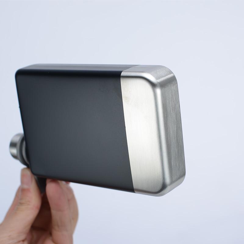 9oz Stainless Steel 304 Food Grade Hip Flask - Square, Thickened, Portable, Outdoor Barware.