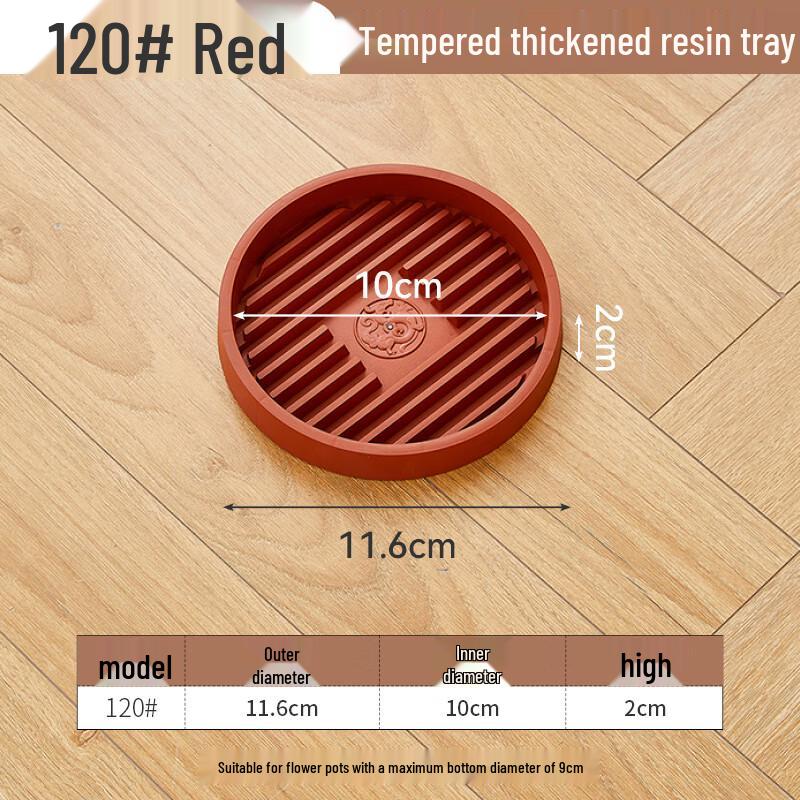 

Breathable Resin Flower Pot Drip Tray 10cm Inner Diameter
