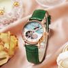 Genuine Automatic Mechanical Waterproof Watch for Women - Trendy Multi-Functional with Day, Date, Month, Year, and Starry Design.