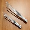 Korean & Japanese Style 304 Stainless Steel Chopstick & Steak Tongs with Teeth