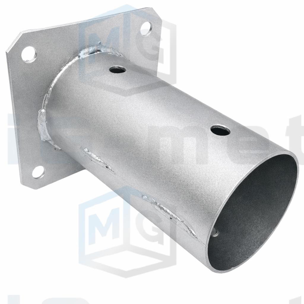 Round Column Base 80X150Mm Screwed To Concrete Anchor Bracket