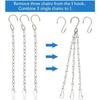 Flower Basket Chain, Flowerpot Hanging Chain, Hanging Basket Chain, Double-hook Hanging Basket Chain, Hanging Basket Chain