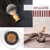 Anbbas Badger Hair Shaving Brush with Wood Handle,Goat Milk Shaving Soap 100g,Stainless Steel Shaving Stand and 2 Layers Shaving Bowl Perfect for Men
