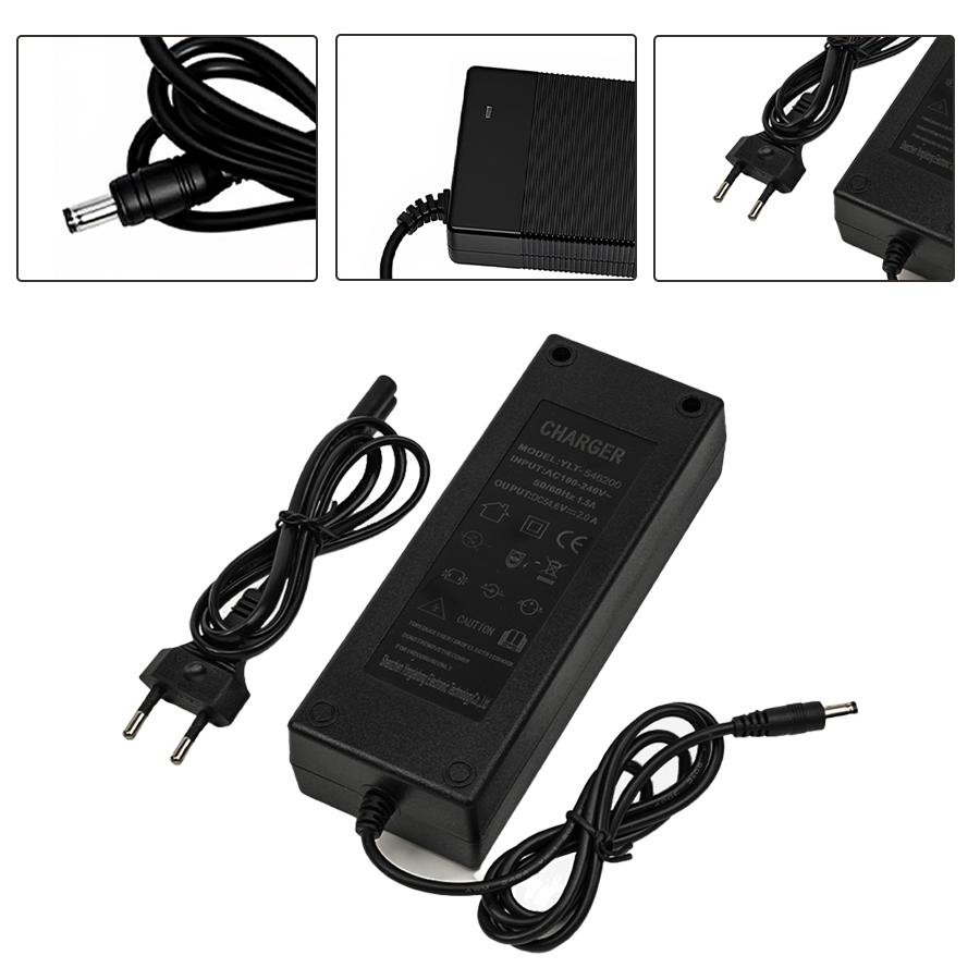Electric Scooter Charger, Smart Fast Charge Battery Power Adapter with Multiple Safety Protection, Compatible E-Scooter