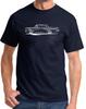1957 1958 Mercury Monterey Hardtop Redline Design Tshirt