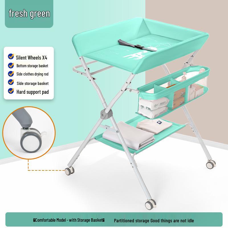 Portable Baby Changing Table: Multifunctional, Foldable & Washable for Diaper Changes and Massages