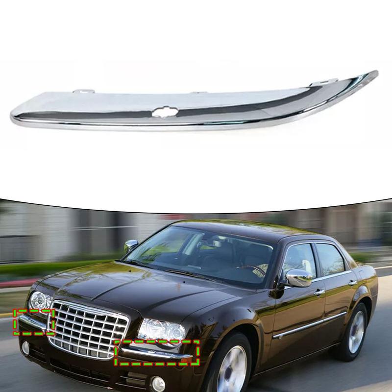 Car Modification 2005-2010 Model Chrome Finish Bumper Trim Direct Fitment For Chrysler 300 OEM Number 04806-124AA