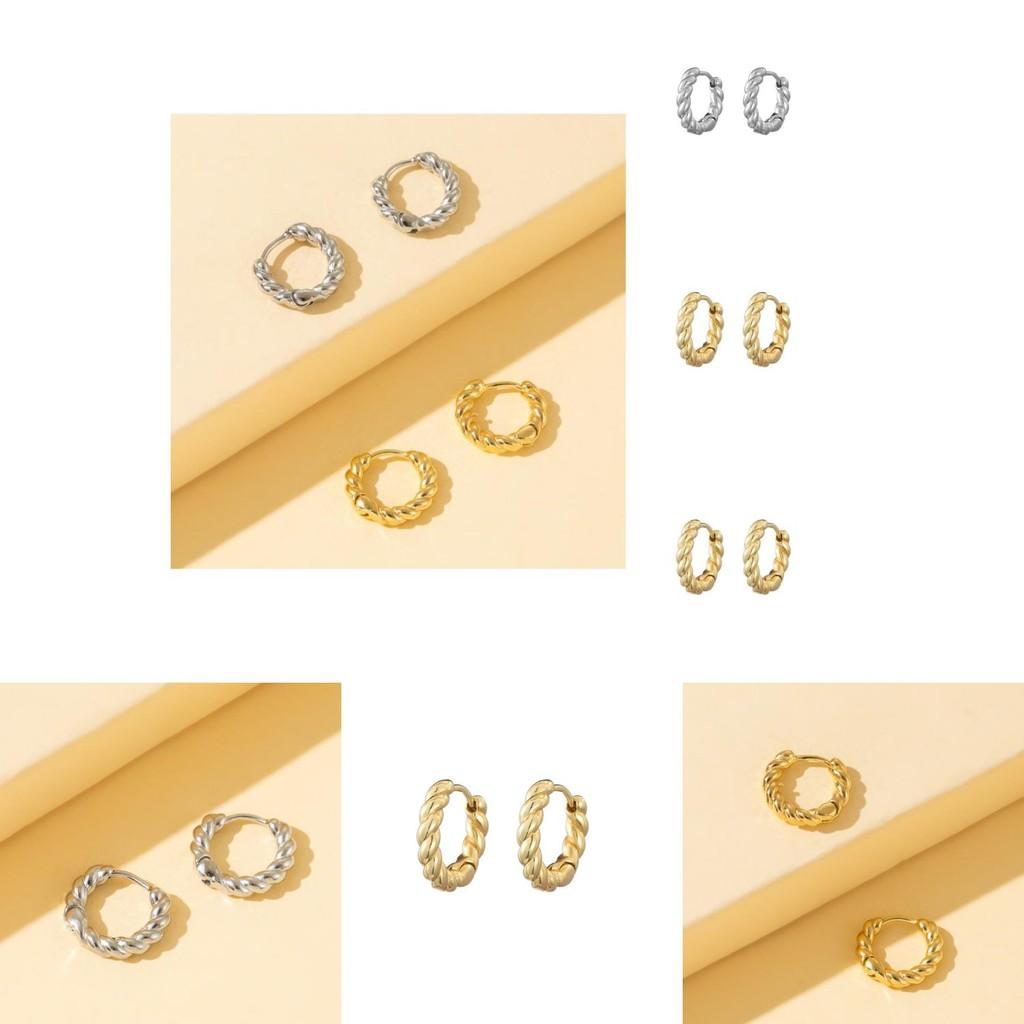 Boucles d'oreilles géométriques tendance en cuivre Bijoux de mode chics et minimalistes pour femmes