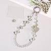 Short Bling Strawberry Phone Chain Anti-lost Pearl Mobile Phone Lanyard  Christmas Gifts