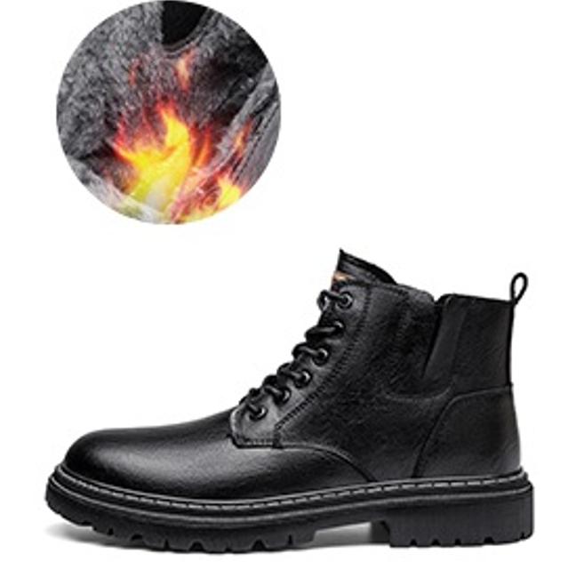 2026 New Men's Warm Leather Boots Genuine Cowhide Wool Lined Non - slip Ankle Boots for Outdoor Autumn Winter Size 38 - 44