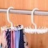 360 Degree Rotatable Tie Rack Scarf Organizer Silk Rack Multifunctional Belt Scarf Accessories Hanger Storage Holder F4G3