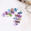 1 Pair Fashion Women Lady Elegant Rhinestone Dragonfly Dangle Ear Stud Earrings