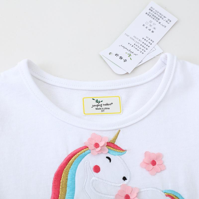 Summer Cross-Border Girls' Skirts: Stylish European & American Round Neck Dress with Short Sleeves for Little Girls