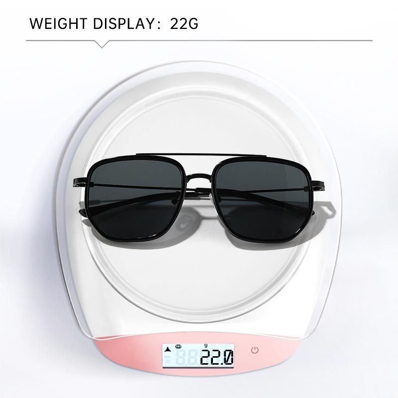 1PC Fashion Large Frame Metal Sunglasses for Men and Women with High Quality  New Driving Sunglasses UV400 Gafas De Sol
