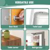 Round Transparent Soft Silicone Non-slip Door Stopper Muffler Wall Protector Self-adhesive Door Handles Bumper Protective Plug