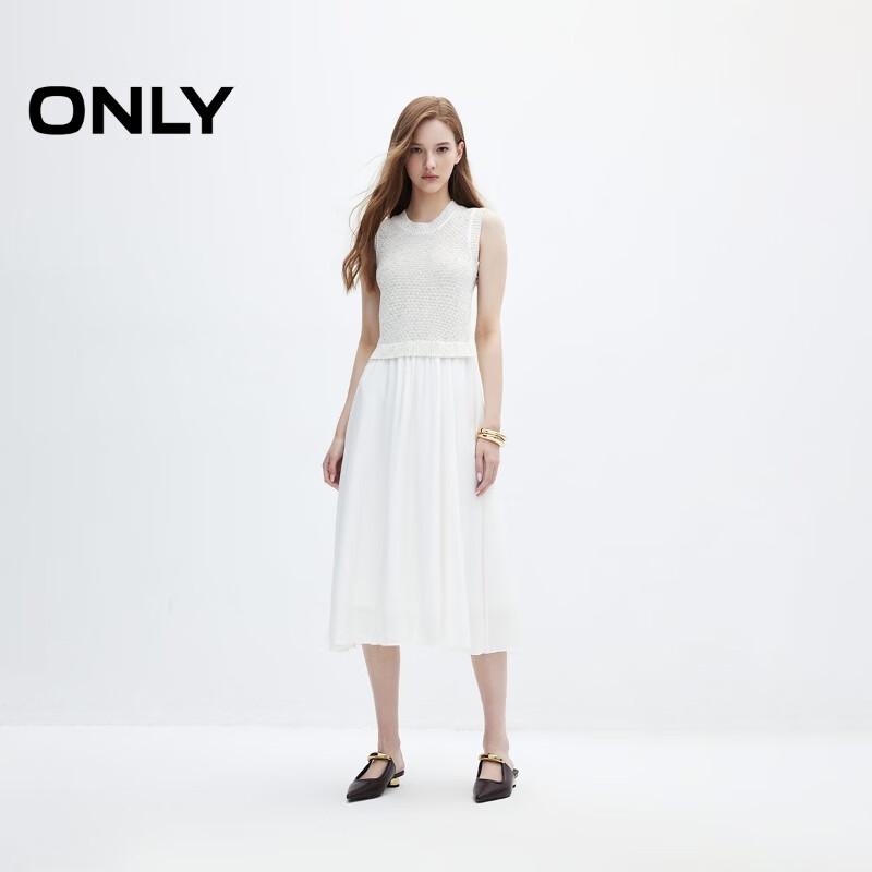ONLY 2024 Autumn Fashion Round Neck Sleeveless Knit Midi Dress