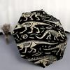 1pc Dinosaur Skeleton Tapestry Automatic Folding Practical Umbrella - 3 Folding Design, Vivid Cartoon Pattern, Suitable for Outdoor Activities, A Gift