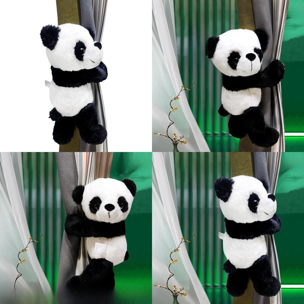 Plush Panda Window Curtain Tieback Decorative Hanging For Bedroom Decoration