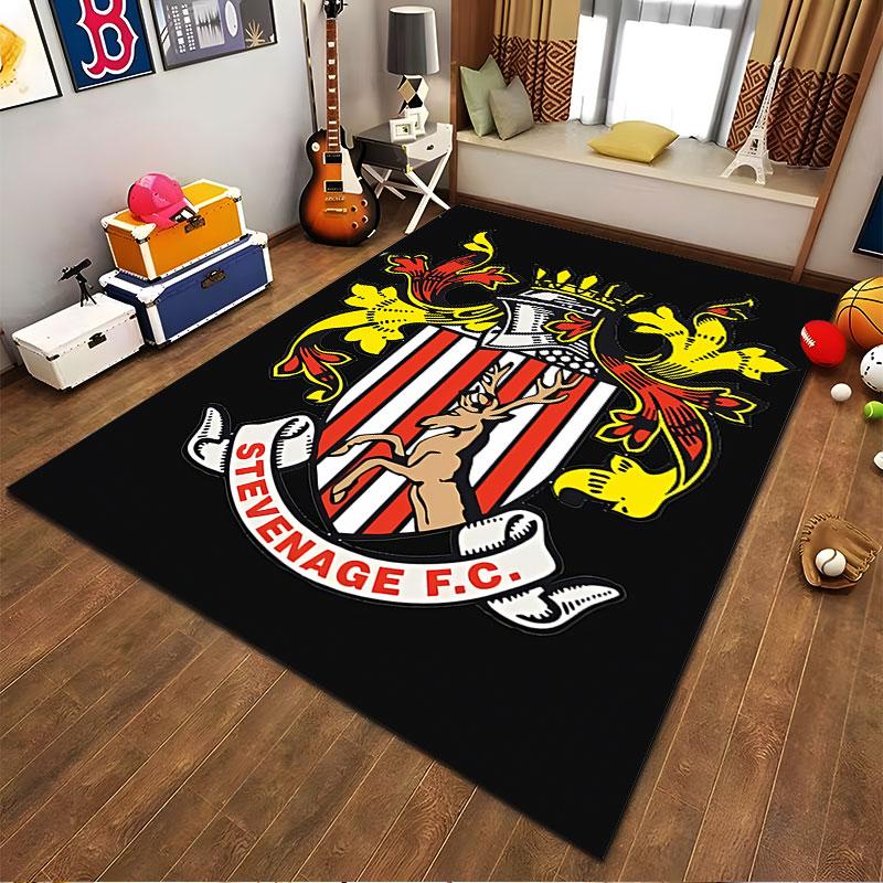Stevenage FC Crest Carpet suitable as a non-slip mat for the living room or bedroom sofa
