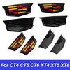 ABS Auto Frontgrill Heckklappen Logo Emblem Seitenkotflügel Abzeichen Abdeckung Aufkleber für Cadillac CT4 CT5 CT6 XT4 XT5 XT6 Zubehör