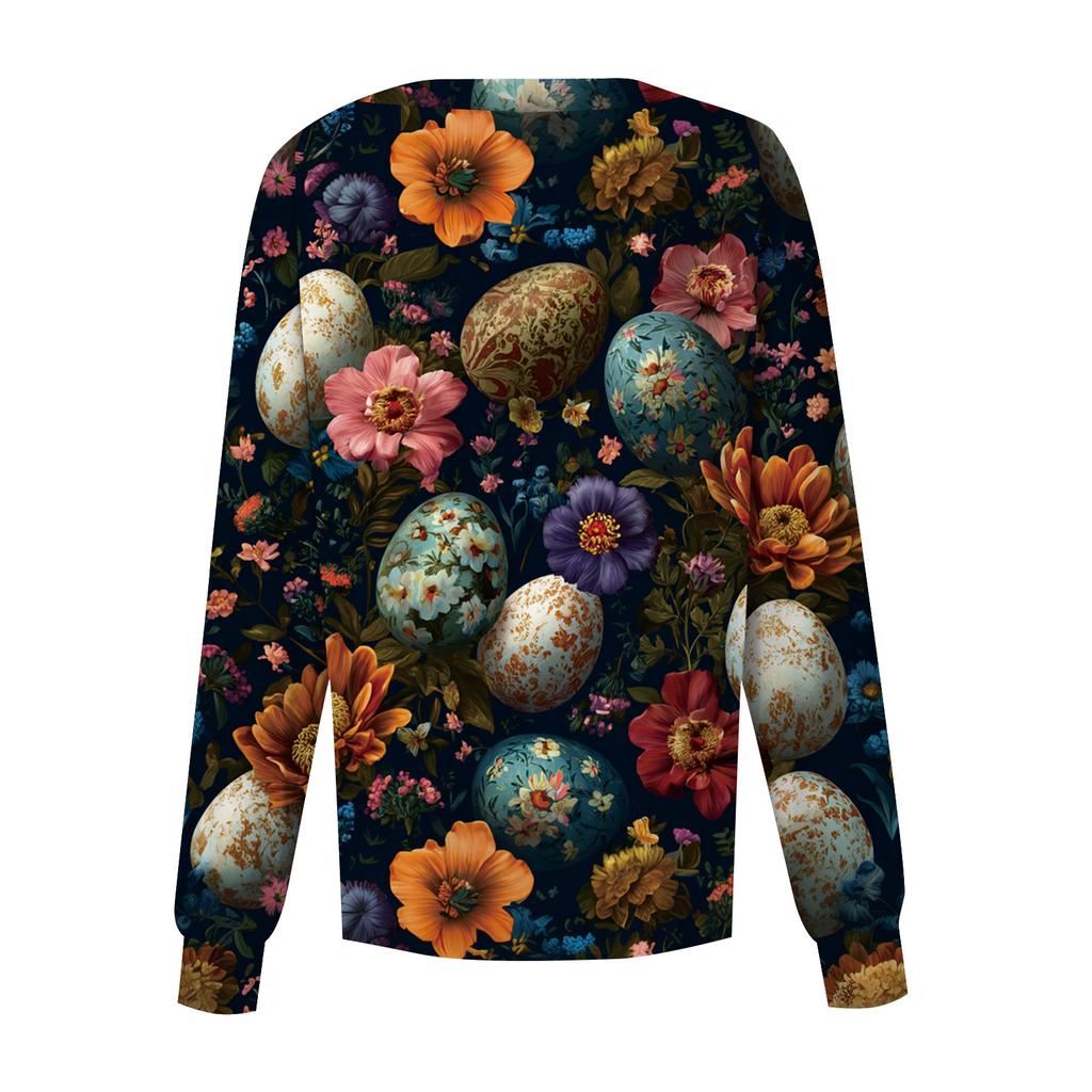 Women's Casual Long Sleeve Single Breasted Printed Dry- Top