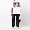 Off-White FW21 Logo Short Sleeve Shirt Loose Fit Men Shirts White OMGA196F21FAB0040184