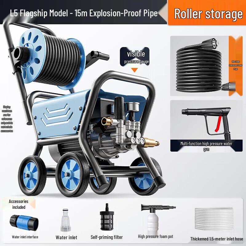 OULAIDE 3600 Вт Домашняя автомойка высокого давления Вилка CN (адаптер в комплекте)