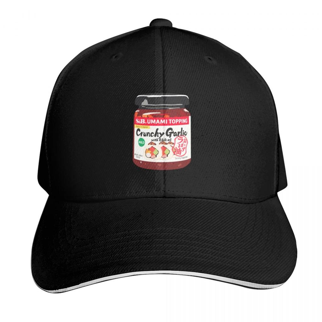 Knuspriges Knoblauch-Chili-Öl Basecap Angelkappen Unisex Bergsteigen Rugby Einzigartige Hüte Unisex Damen